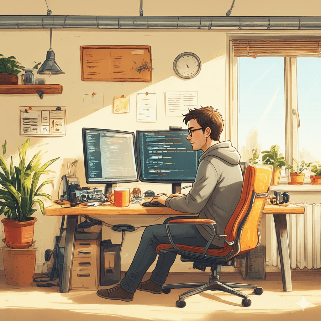 Light & Kaki Studio workspace